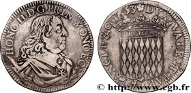 MONACO - PRINCIPALITY OF MONACO - HONORE II GRIMALDI
Type : Écu de 3 Livres ou 60 sols, 2e type 
Date : 1653 
Mint name / Town : Monaco 
Quantity mint...