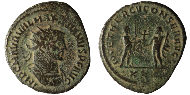 Maximianus (AD 286-305). Antioch
AE Antoninianus (23mm, 3,42g)