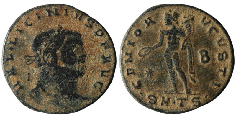 Licinius I (AD 308-324). Thessalonica
AE Follis (25mm, 6,50g)