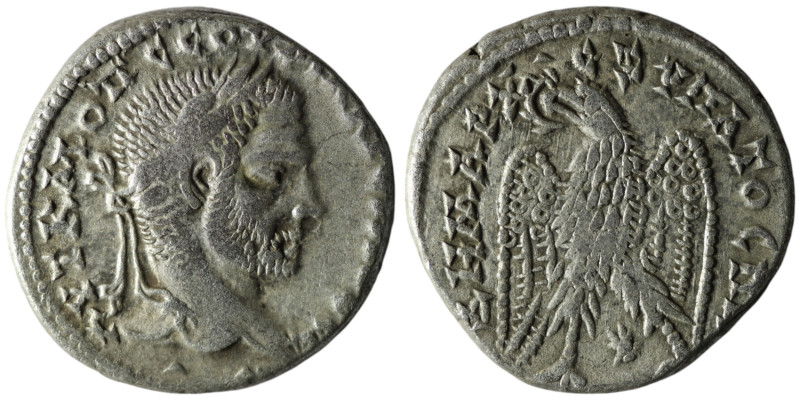 SYRIA, Seleucis and Pieria. Laodicea ad Mare. Macrinus (AD 217-218)
Tetradrachm ...