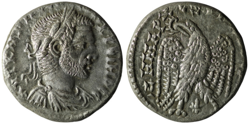 SYRIA, Seleucis and Pieria. Laodicea ad Mare. Macrinus (AD 217-218)
Tetradrachm ...