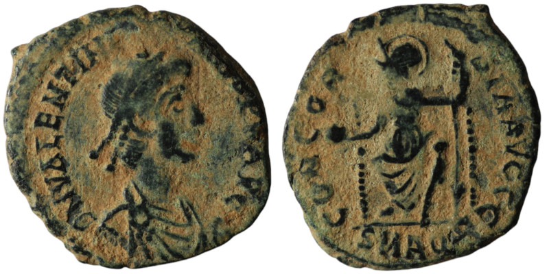 Valentinian II (AD 375-392). Aquileia
AE Follis (19mm, 3,34g)