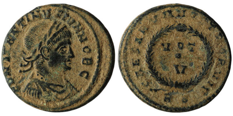 Constantine II, as Caesar (AD 316-337). Rome 
AE Follis (19mm, 2,94g)