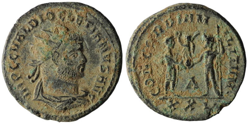 Diocletian (AD 284-305). Kyzikos
AE Antoninianus (17mm, 3,62g)