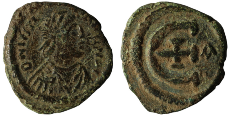 Justinian I (AD 527-565). Constantinople
AE Pentanummium (17mm, 3,20g)