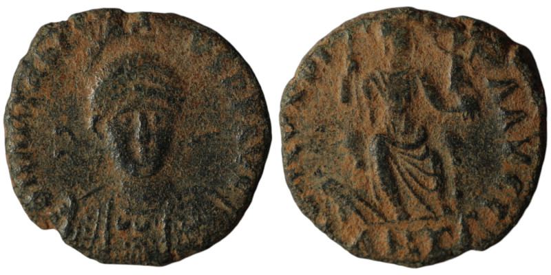 Arcadius (AD 383-408). Antioch
AE Follis (15mm, 1,76g)