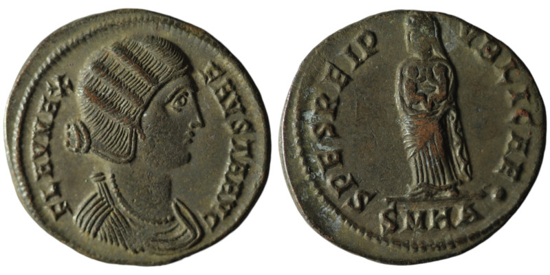 Fausta, Augusta (AD 324-326). Heraclea
AE Follis (19mm, 3,13g)