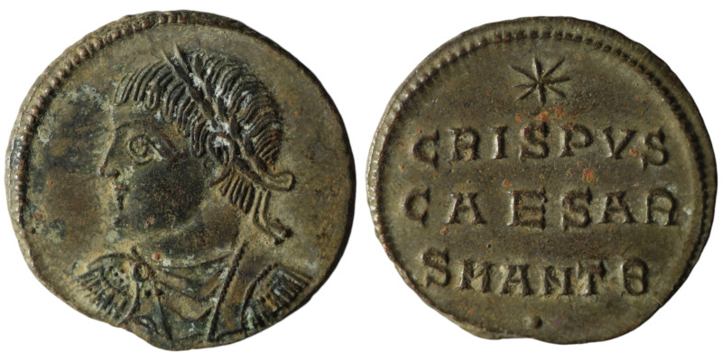 Crispus, Caesar (AD 316-326). Antioch
AE Follis (18mm, 2,49g)