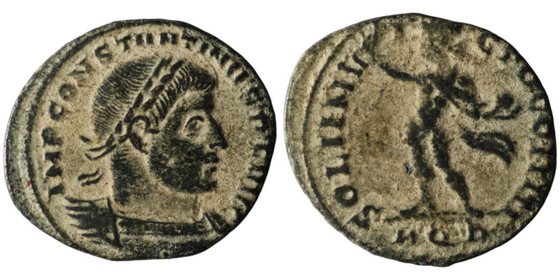 Constantine I (AD 307/310-337 ). Aquileia
AE Follis (21mm, 3,00g)

Artificial sa...