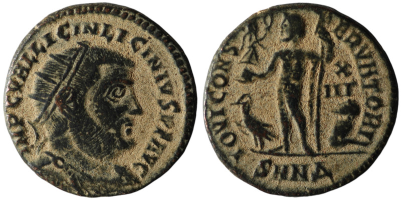 Licinius I (AD 308-324). Nicomedia
AE Follis (18mm, 3,10g)

Artificial sandpatin...