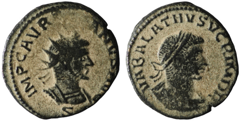 Aurelian with Vabalathus (AD 270-275). Antioch
AE Antoninianus (20mm, 3,31g)

Ar...