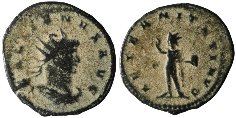 Gallienus (AD 253-268). Antioch
AE Antoninianus (23mm, 3,08g)

Artificial sandpa...