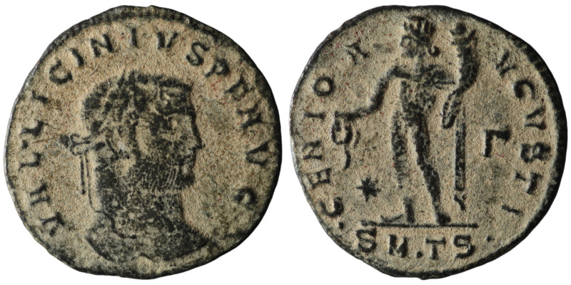 Licinius I (AD 308-324). Thessalonica
AE Follis (25mm, 4,51g)

Artificial sandpa...