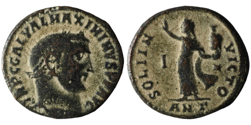 Maximinus II Daia (AD 310-313) Antioch
AE Follis (22mm, 3,75g)

Artificial sandp...