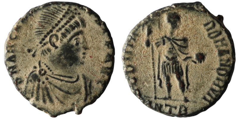 Arcadius (AD 383-408). Kyzikos
AE Follis (20mm, 4,40g)

Artificial sandpatina