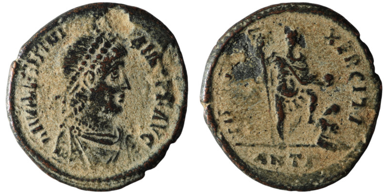 Valentinian II (AD 375-392). Antioch
AE Follis (25mm, 5,52g)

Artificial sandpat...