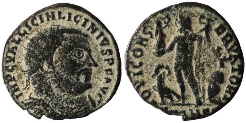 Licinius I (AD 308-324). Heraclea
AE Follis (20mm, 2,44g)

Artificial sandpatina