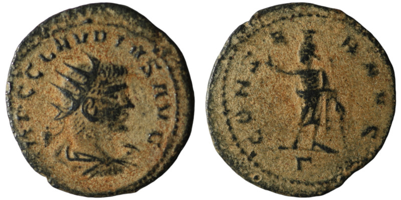 Claudius II Gothicus (AD 268-270). Antioch
AE Antoninianus (21mm, 2,94g)

Artifi...