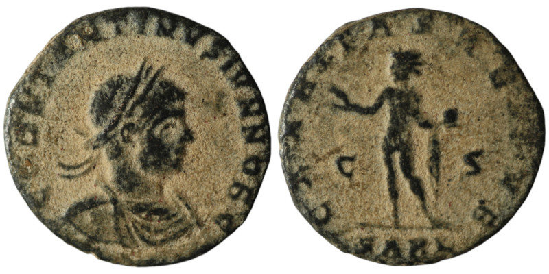 Constantine II, as Caesar (AD 316-337). Arelate (Arles)
AE Follis (17mm, 1,97g)
...