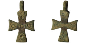 Ancient Byzantine cross 
AE Bronze (30mm, 3,58g)