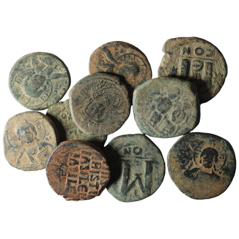 10 pieces Byzantine coins / SOLD AS SEEN, NO RETURN!