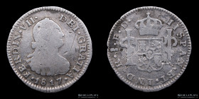 Santiago. Fernando VII. 1/2 Real 1817 FD. KM64