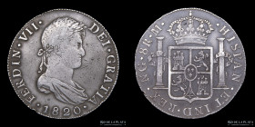 Guatemala. Fernando VII. 8 Reales 1820 NG M. KM69