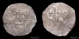 Potosi. Felipe III. 8 Reales 1602-1613 R. Macuquina. CJ 7.2.2