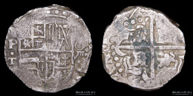 Potosi. Felipe IV. 8 Reales 1627 T. Macuquina. CJ 13.7.2