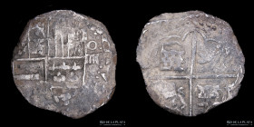 Potosi. Felipe IV. 4 Reales 1622/29 P. Macuquina. CJ 14