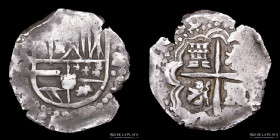 Potosi. Felipe IV. 2 Reales 1650-1651 O. Macuquina. CJ 15