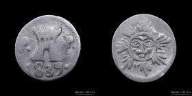 Argentina. Cordoba. 1/4 Real 1839. CJ 6.1.13