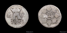 Argentina. Cordoba. 1/4 Real 1839. CJ 6.1.1
