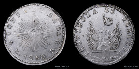 Argentina. Cordoba. 4 Reales 1850. CJ 58.1.2