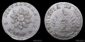 Argentina. Cordoba. 2 Reales 1846. CJ 53.3.1