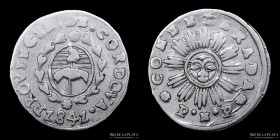 Argentina. Cordoba. 1 Real 1841 PNP. CJ 30.1.22