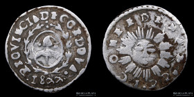 Argentina. Cordoba. 1 Real 1844 JPP. CJ 46.1.1