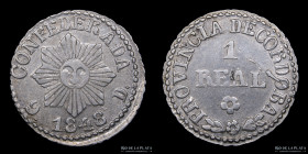 Argentina. Cordoba. 1 Real 1848. CJ 56.1.2