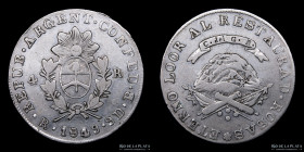 Argentina. La Rioja. 4 Reales 1849 B. CJ 60.1