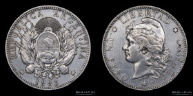 Argentina. 1 Peso 1883. Patacon. CJ 14