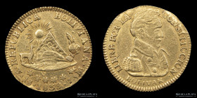 Bolivia. 1 Escudo 1838 LM. KM98