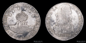Bolivia. 8 Soles 1832 JL. KM97