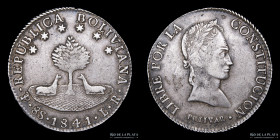 Bolivia. 8 Soles 1841 LR . KM103
