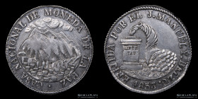 Bolivia. 1 Sol 1853. Medalla Monetaria. La Paz. RTB 163