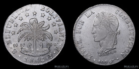 Bolivia. 8 Soles 1863 FP. KM138.6