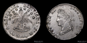 Bolivia. 4 Soles 1854 MJ. KM123.2