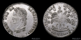 Bolivia. 4 Soles 1859 FJ. KM123.3