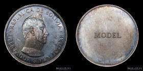 Bolivia. Ensayo. 1 Boliviano. ND (1991). Simon Bolivar. TS1
