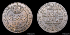 Brasil. Juan VI. 20 Reis 1821 R. KM316.1