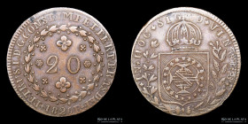 Brasil. Pedro I. 20 Reis 1826 R. KM360.1
